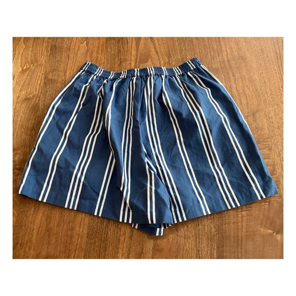 Compania Fantastica Women’s Blue Stripe Shorts Size Small S NWT $66 - Picture 2 of 7